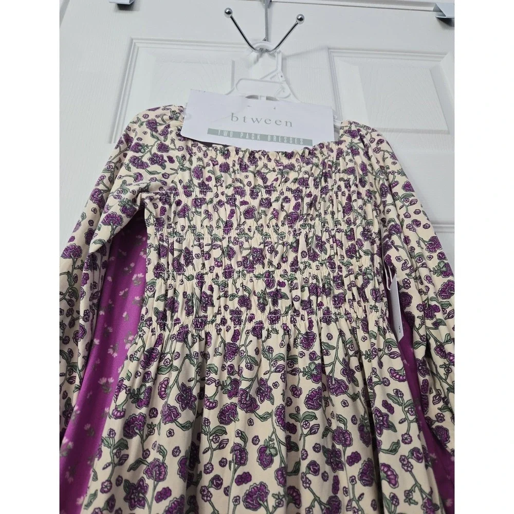 Btween Girls 2 Pack Dress set Size 5 Long Sleeve Light weight NWT - Picture 5 of 7